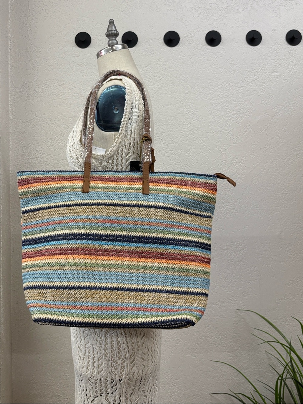 Like dream Crossi auburn straw Multicolor Tote bag